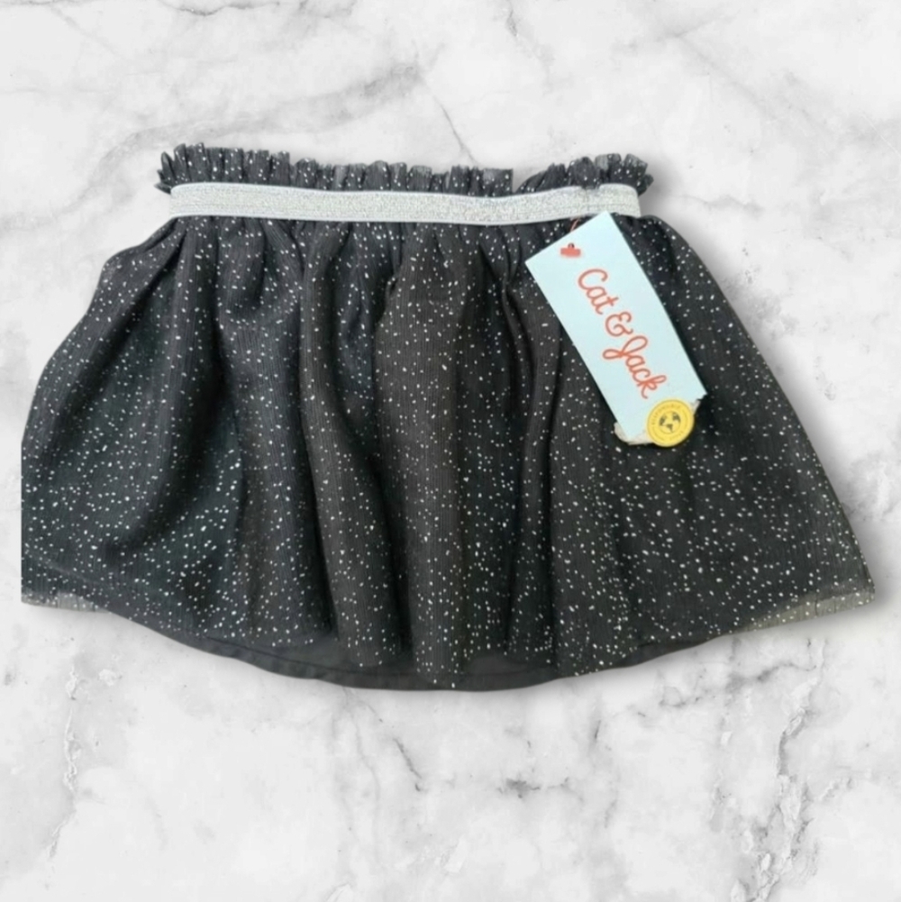 Cat & Jack Black Skirt with White Speckles